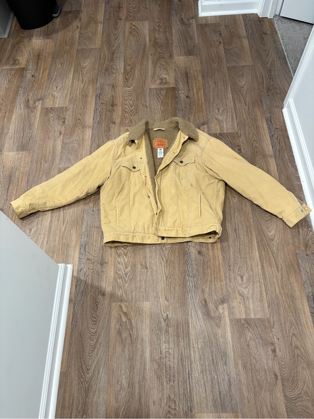 Levi's Tan Sherpa-Lined Corduroy Jacket